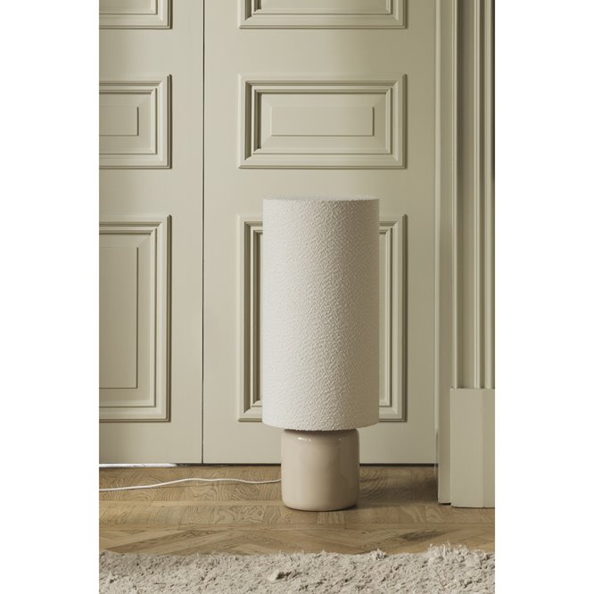 Lampa stojąca ceramiczna japandi boucle Florian Globen Lighting